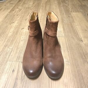 Dansko Cagney Distressed Brown Suede Ankle Comfort Boho Boots Sz 41